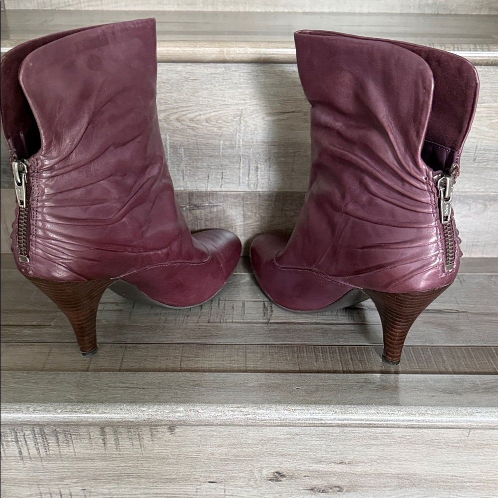 Nine West Wine Slouch Wedge Ankle Boots - Picture 5 of 7